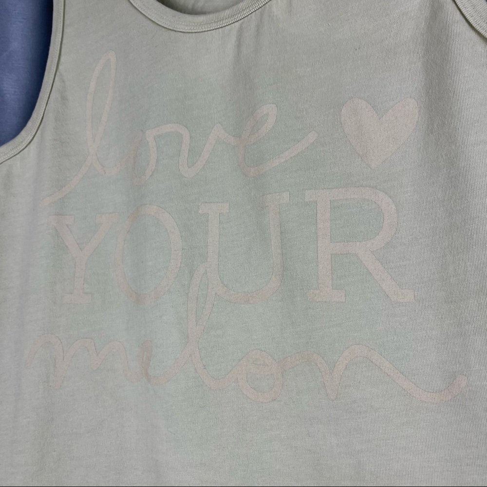 Love your melon tank top pastel green scoop neck tank - Picture 4 of 7